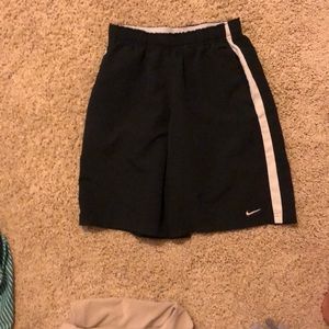 Nike shorts black and white